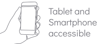 Tablet and smartphone accessible